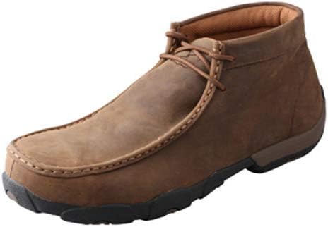

Ботинки Twisted X Work Chukka Driving Moc для мужчин, Waterproof Distressed Saddle