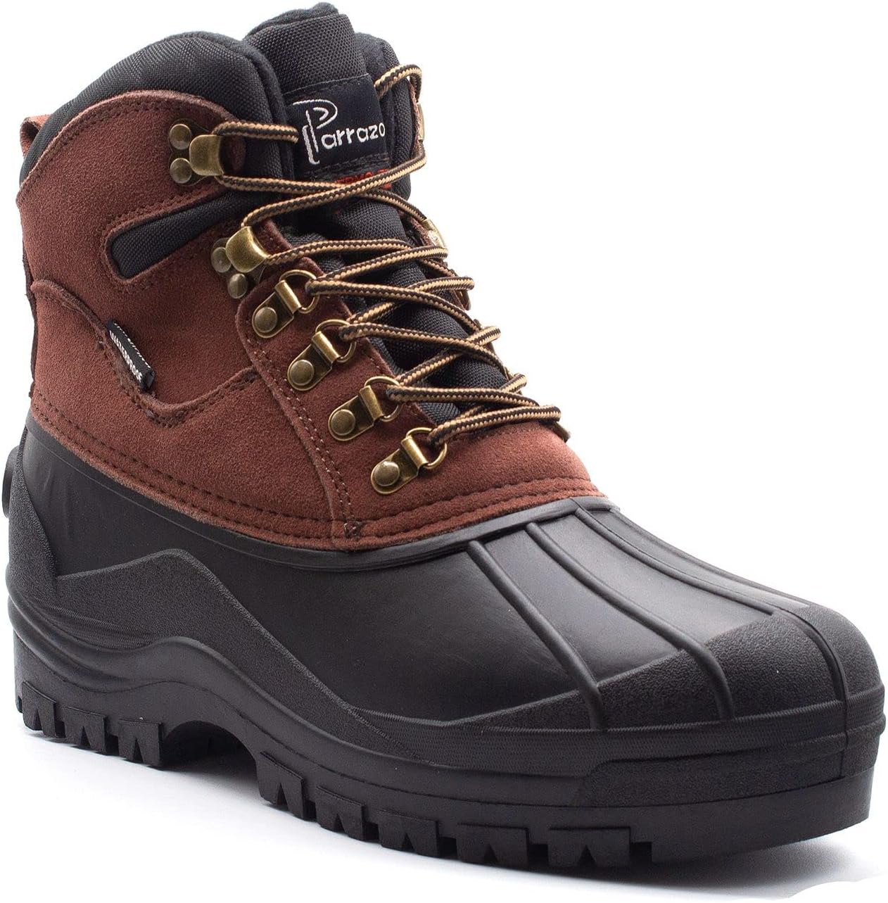 

Мужские тяжелые зимние ботинки Jazam, водонепроницаемые ботинки для дождя и снега, шнуровка, утиные ботинки, ботас Jazame, коричневый