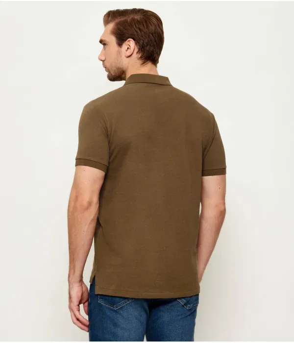 Полюс custom slim fit Polo Ralph Lauren, коричневый — фото 3