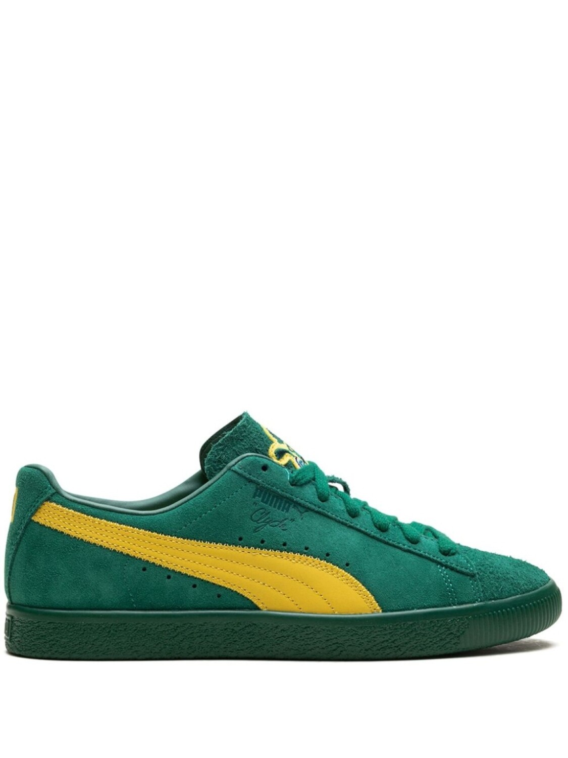 

Кроссовки Clyde Super на шнуровке PUMA, зеленый