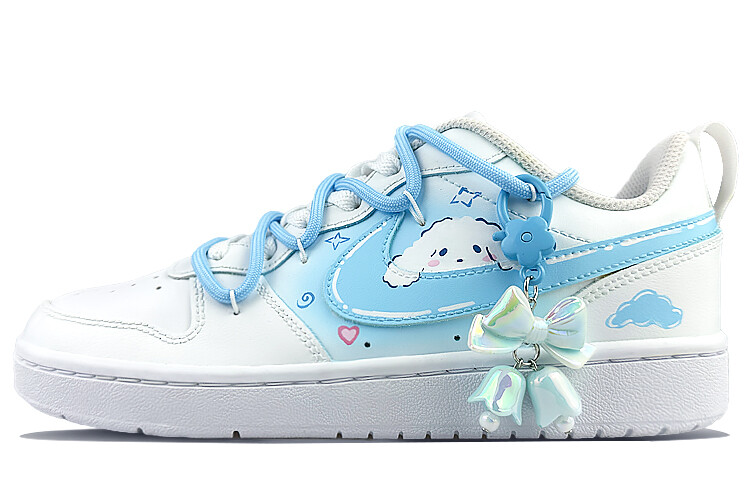 Кроссовки Nike Court Borough Skateboard Shoes Women's Low-Top Blue