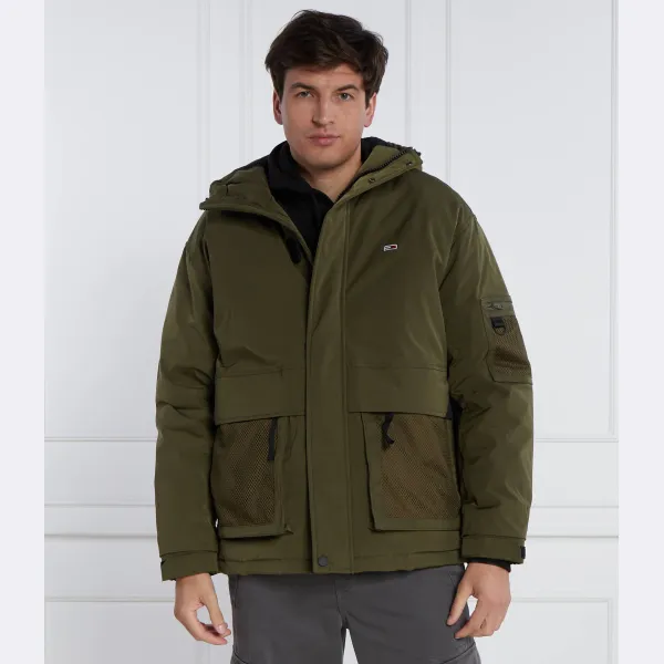 Техническая куртка стандартного кроя Tommy Hilfiger, хаки — фото 2