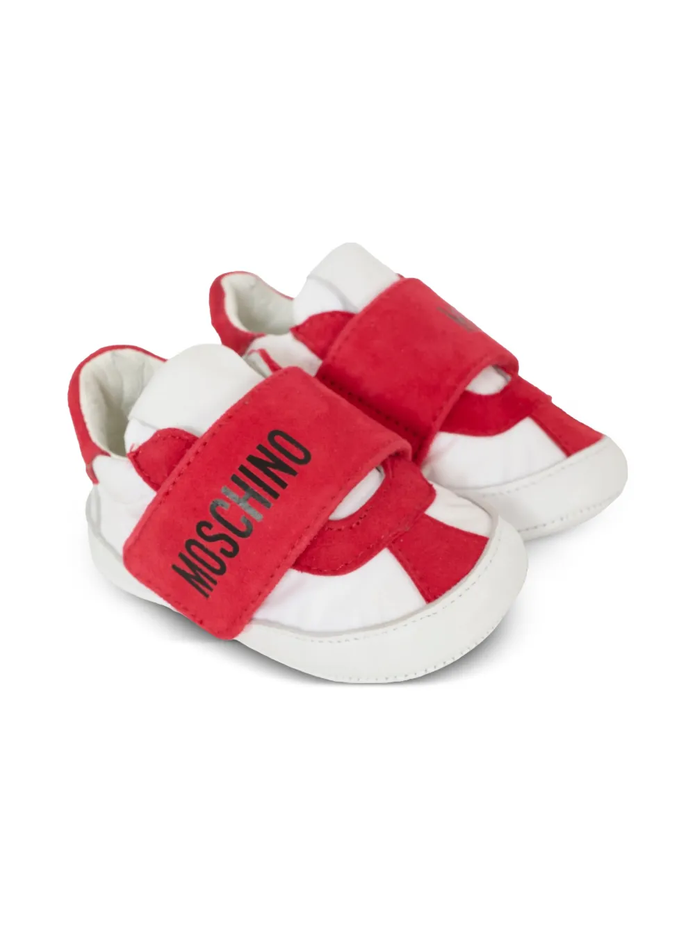 

Кеды с логотипом Moschino Kids, белый