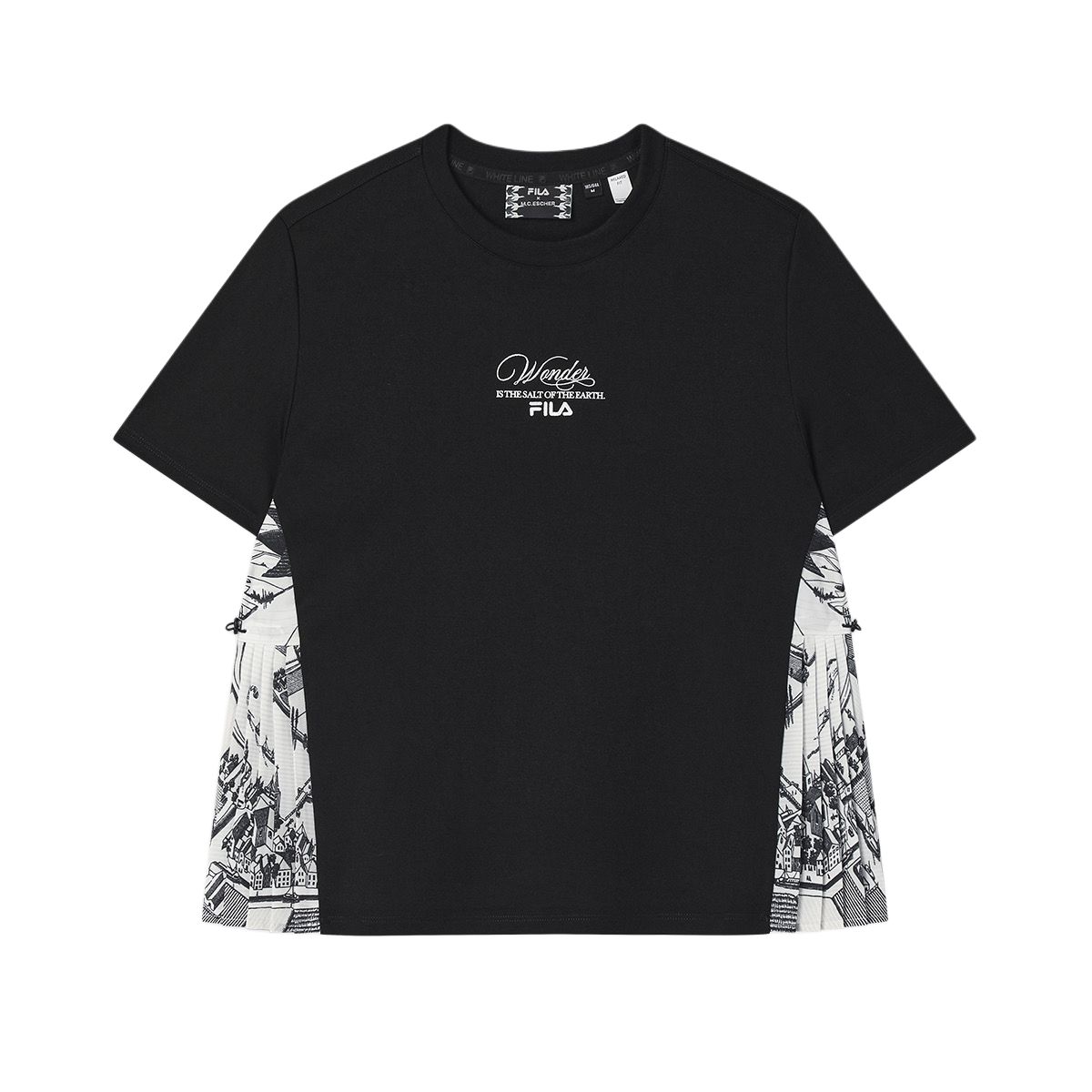 

FILA Футболка M.C.ESCHER SS25 женская Jet Black BK, Черный, FILA Футболка M.C.ESCHER SS25 женская Jet Black BK