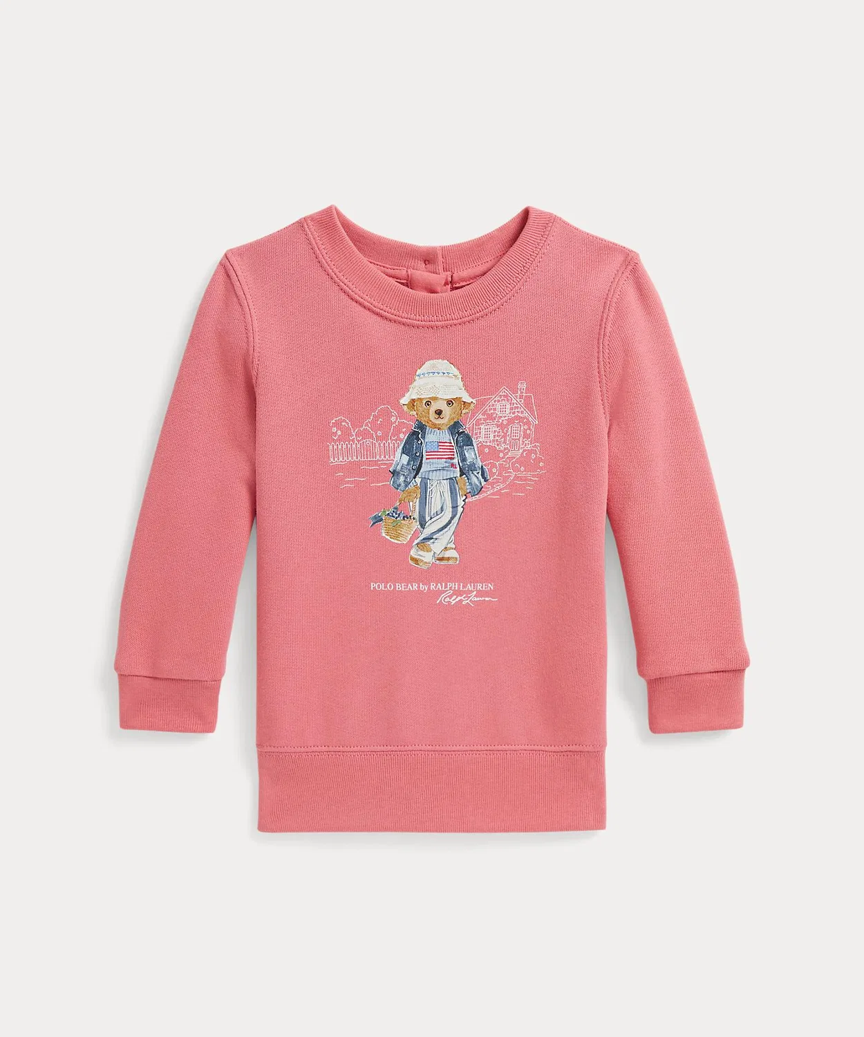 Свитшот с медведем Polo от Ralph Lauren, детский, розовый
