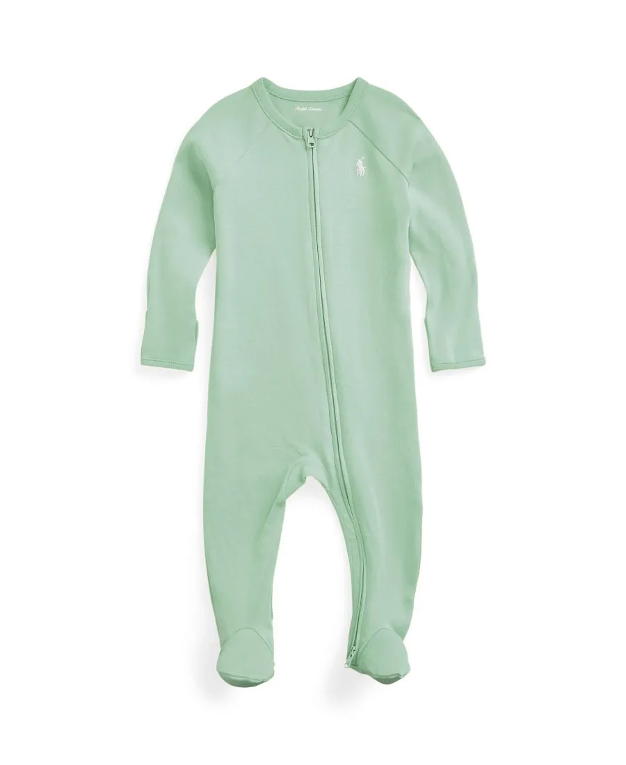 Детский комбинезон для мальчиков с переплетенными ножками Polo Ralph Lauren, Celadon