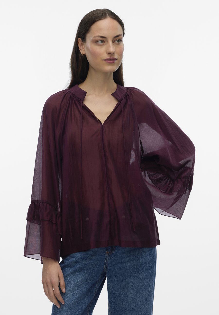 

Блуза Vero Moda JENNA FRILL, Winetasting/Dark Red