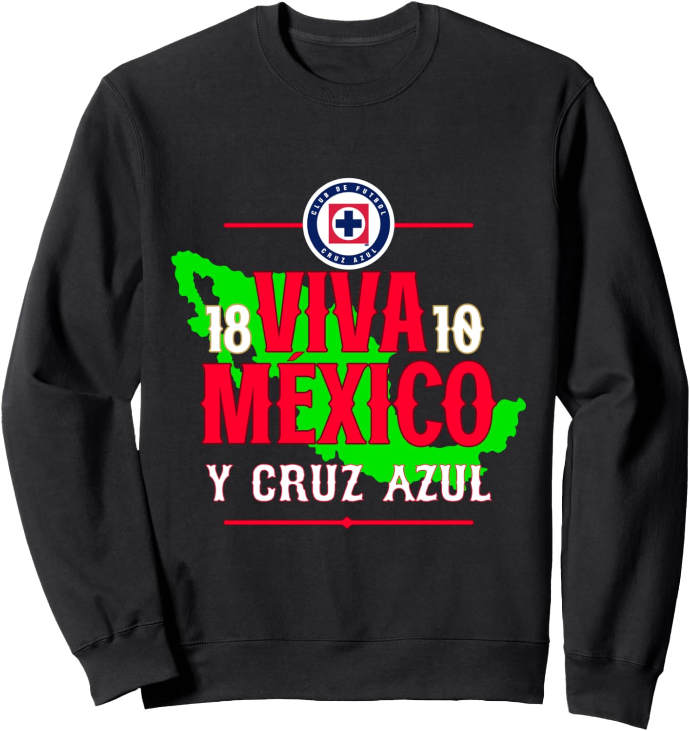 

Мексиканская толстовка ко Дню независимости Cruz Azul, черный