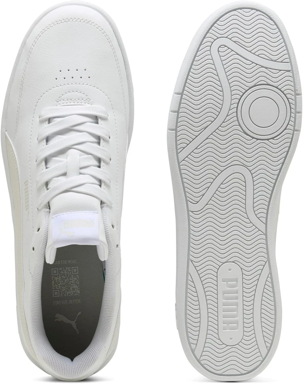Кроссовки Puma Unisex Court Classic Clean, Puma White Vapor Gray — фото 4