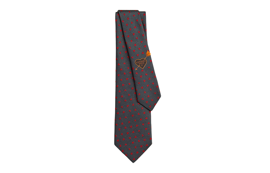 

HERMES Мужской галстук коричневый, Brown