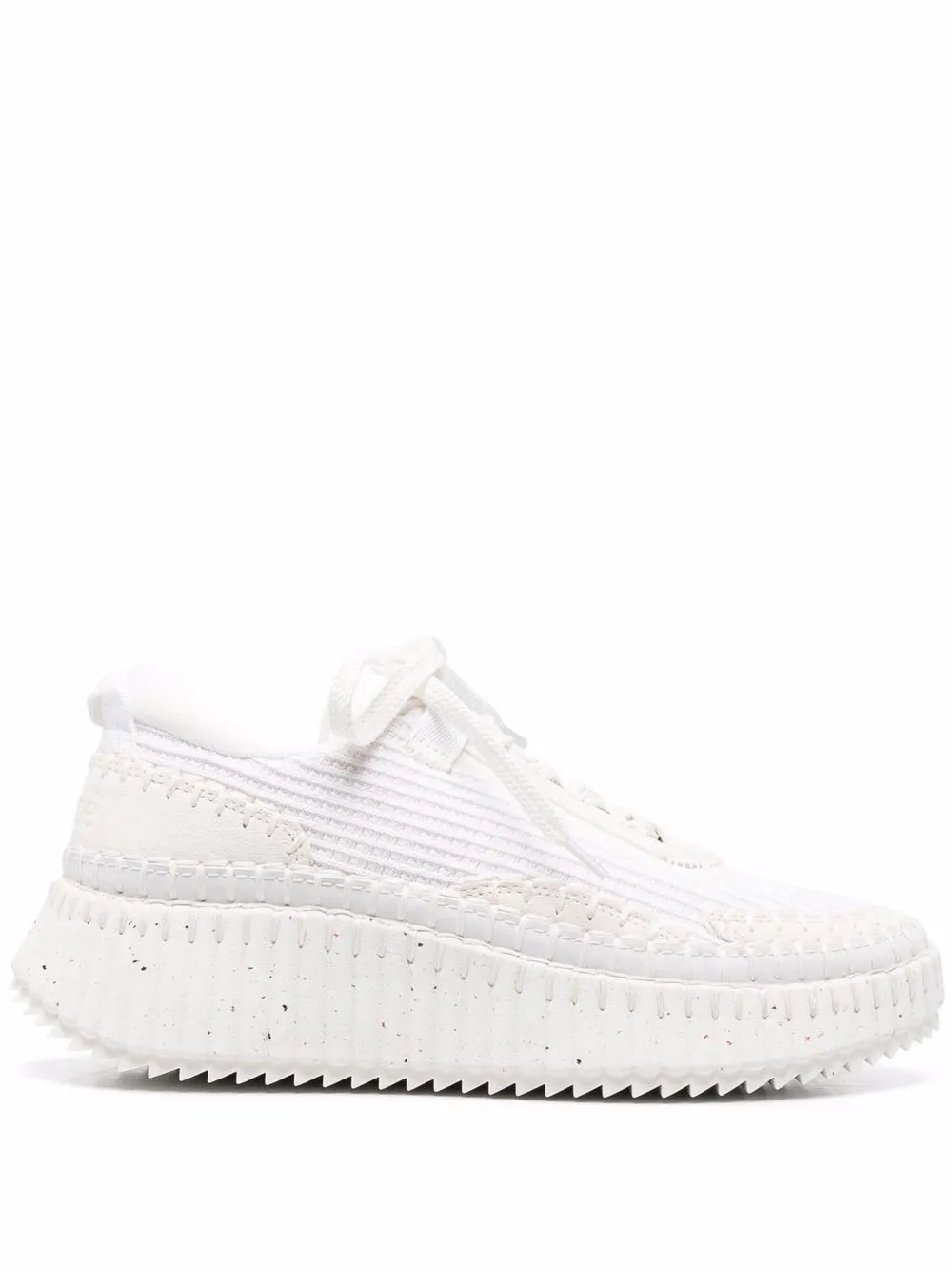Массивные кроссовки на шнуровке CHLOÉ, белый