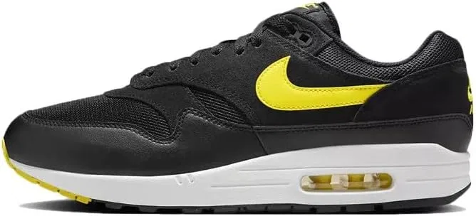 Мужские кроссовки Nike Air Max 1 Ess, Black Opti Yellow Summit White