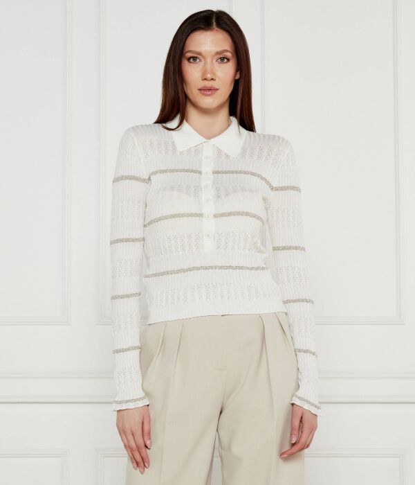 

Свитер джанну Slim fit Pinko, экрю