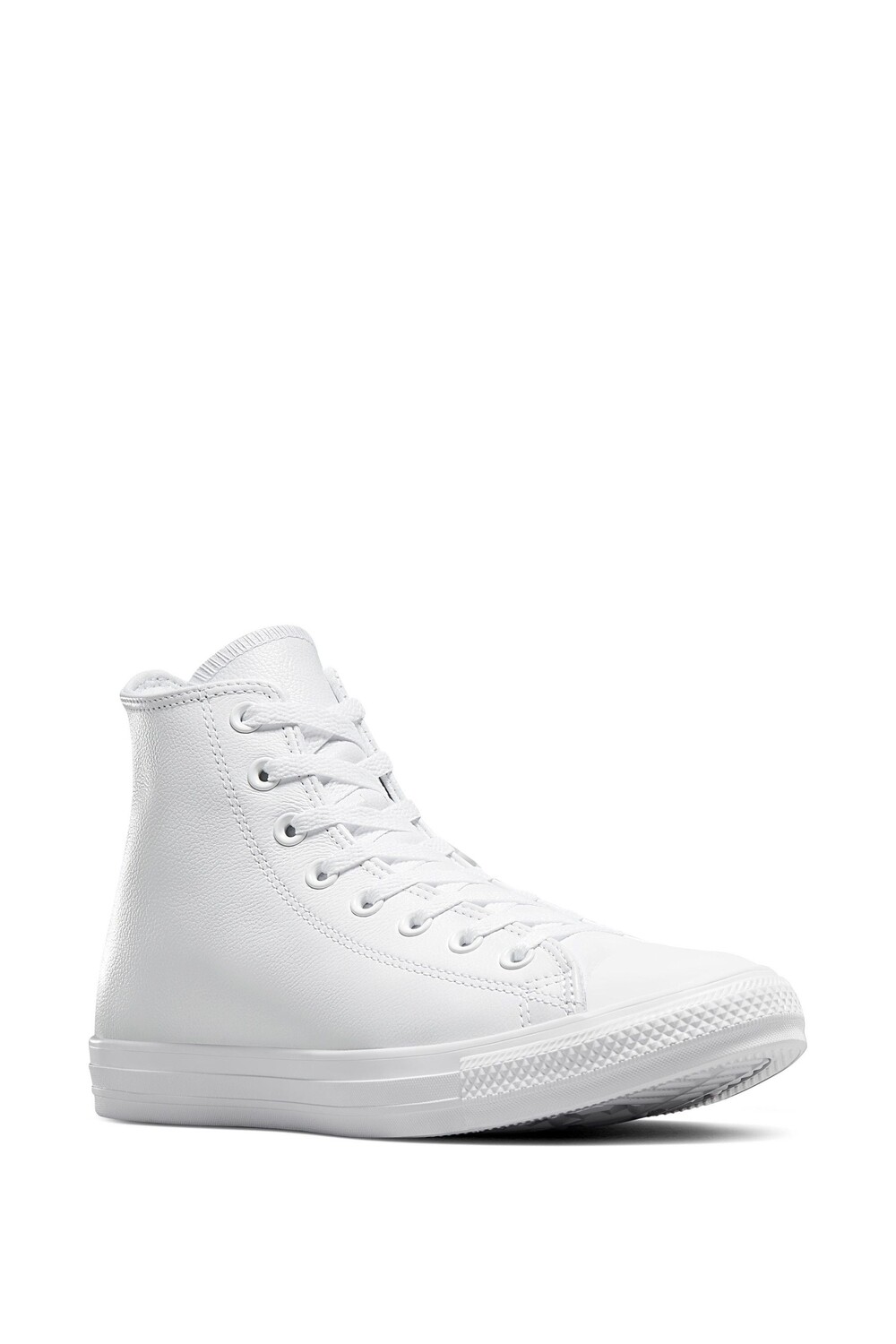 Кожаные высокие кроссовки Chuck Taylor Converse, белый — фото 4