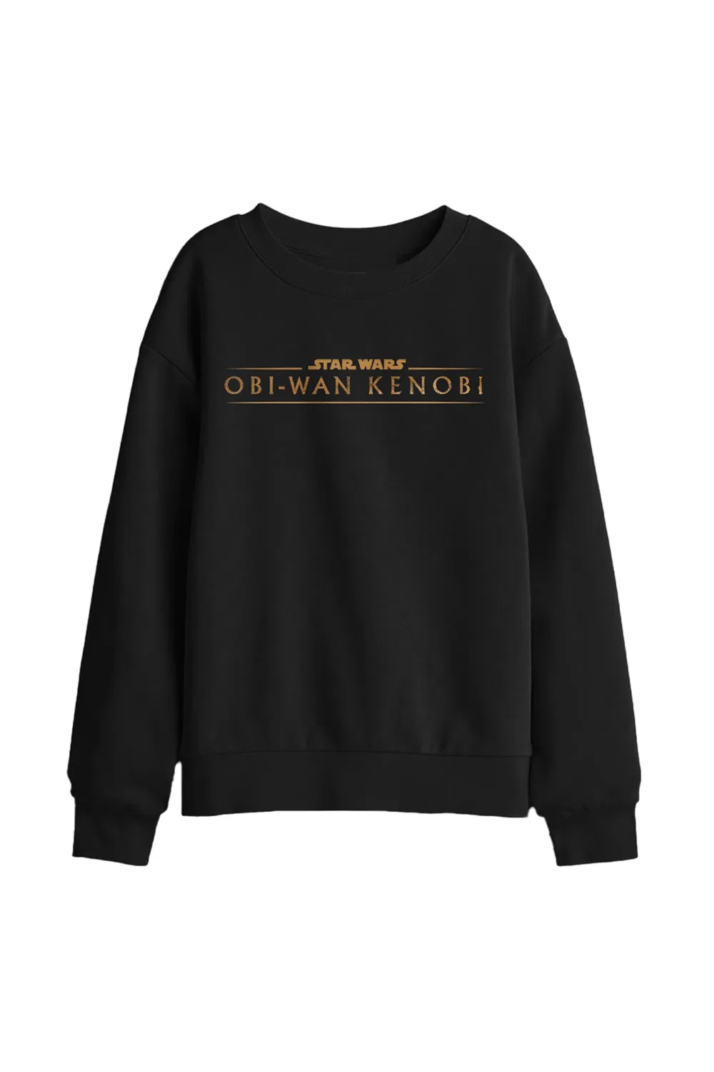 Детский свитшот с принтом Obi-Wan Kenobi, Star Wars, черный
