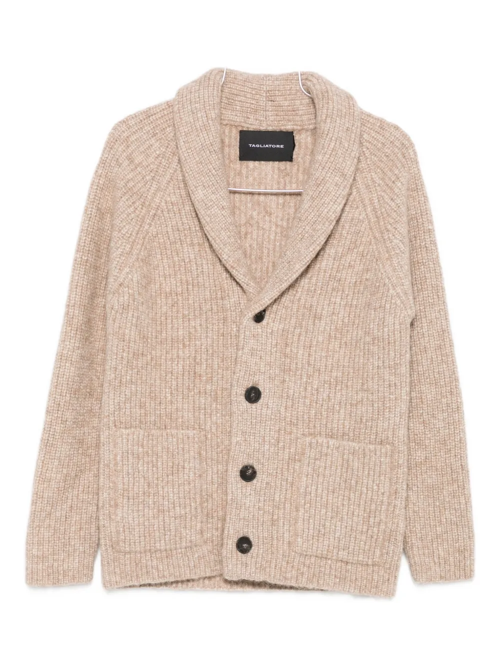 

Кардиган с шалевым воротником и карманами TAGLIATORE, нейтральный