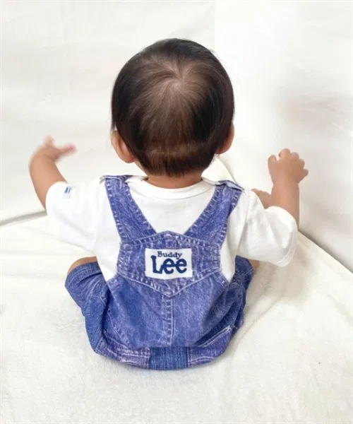 Детский полукомбинезон Buddy Lee с принтом, хлопок 100%, темно-синий — фото 3