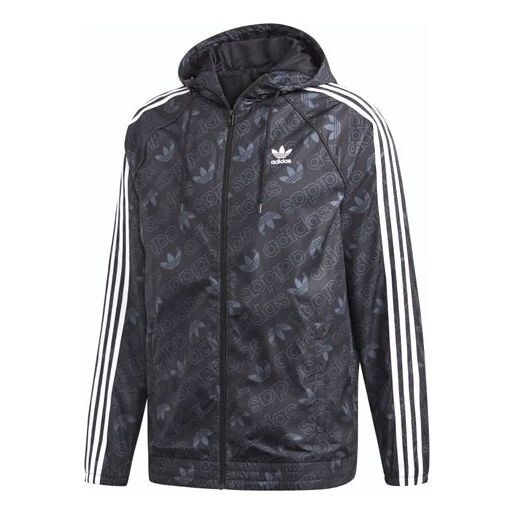 

Куртка adidas originals Mono Windbreak Logo Hooded Jacket Men Black, черный