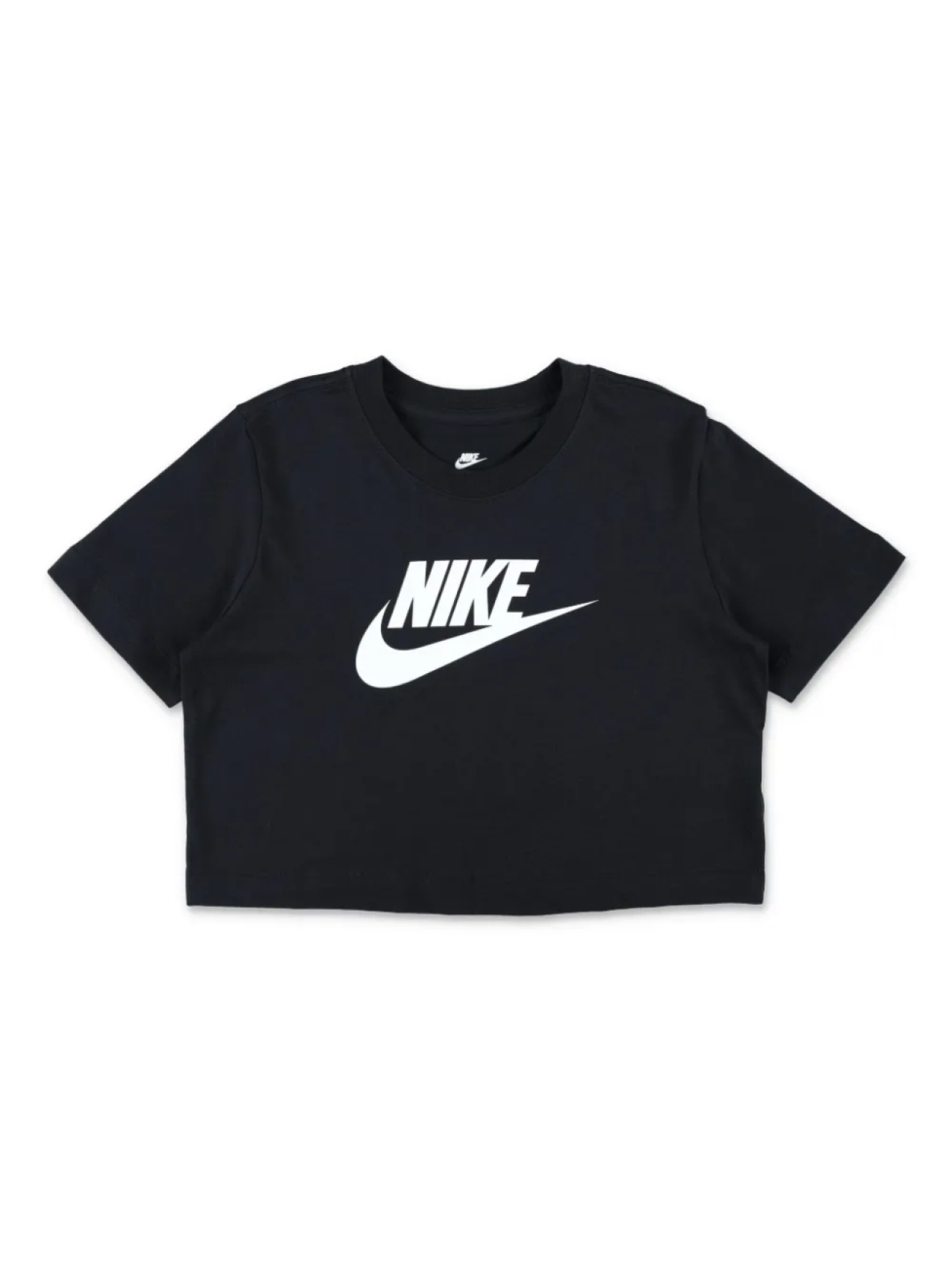 

Укороченная футболка с логотипом Nike Kids, черный