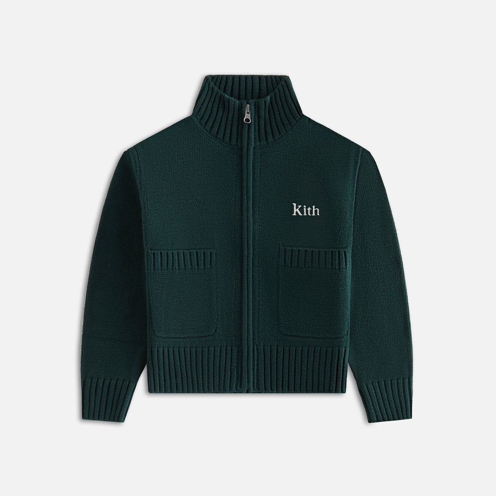 

Свитер Kith Kids Wyona Zip Cardigan, цвет Stadium