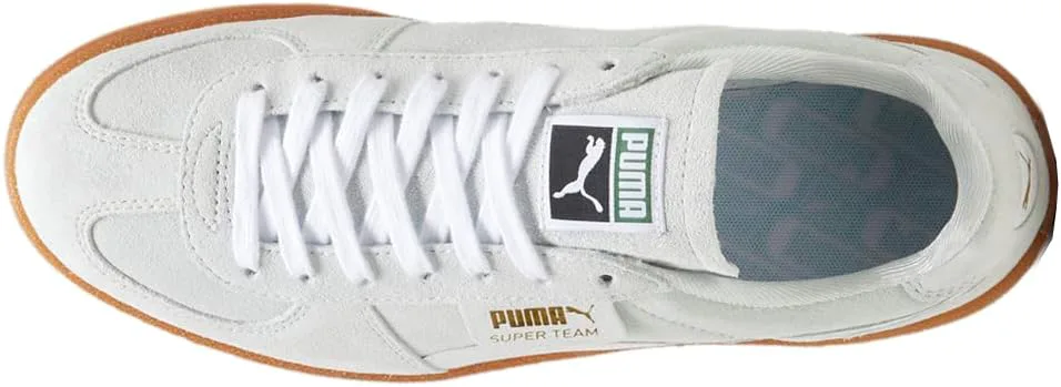 Мужские кроссовки PUMA Super Team из замши с шнуровкой, повседневные - серые, серый — фото 4