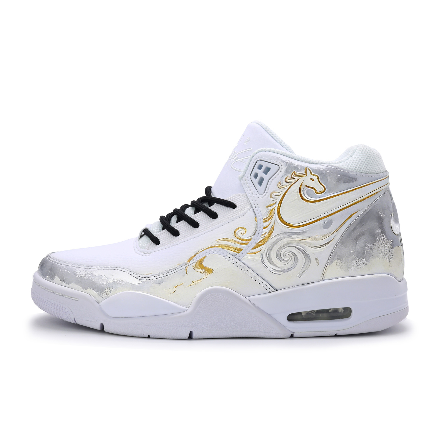 

Flight Legacy Cloud Like Radiance, New Chinese Style, Chinese Style, Fashion Street Nike, белый серый черный золото