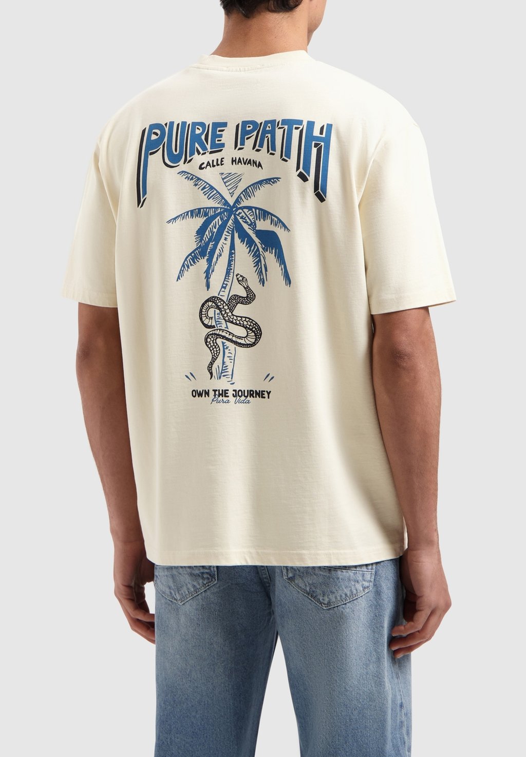 

Футболка с принтом LOOSE FIT CREWNECK Pure Path, песочный