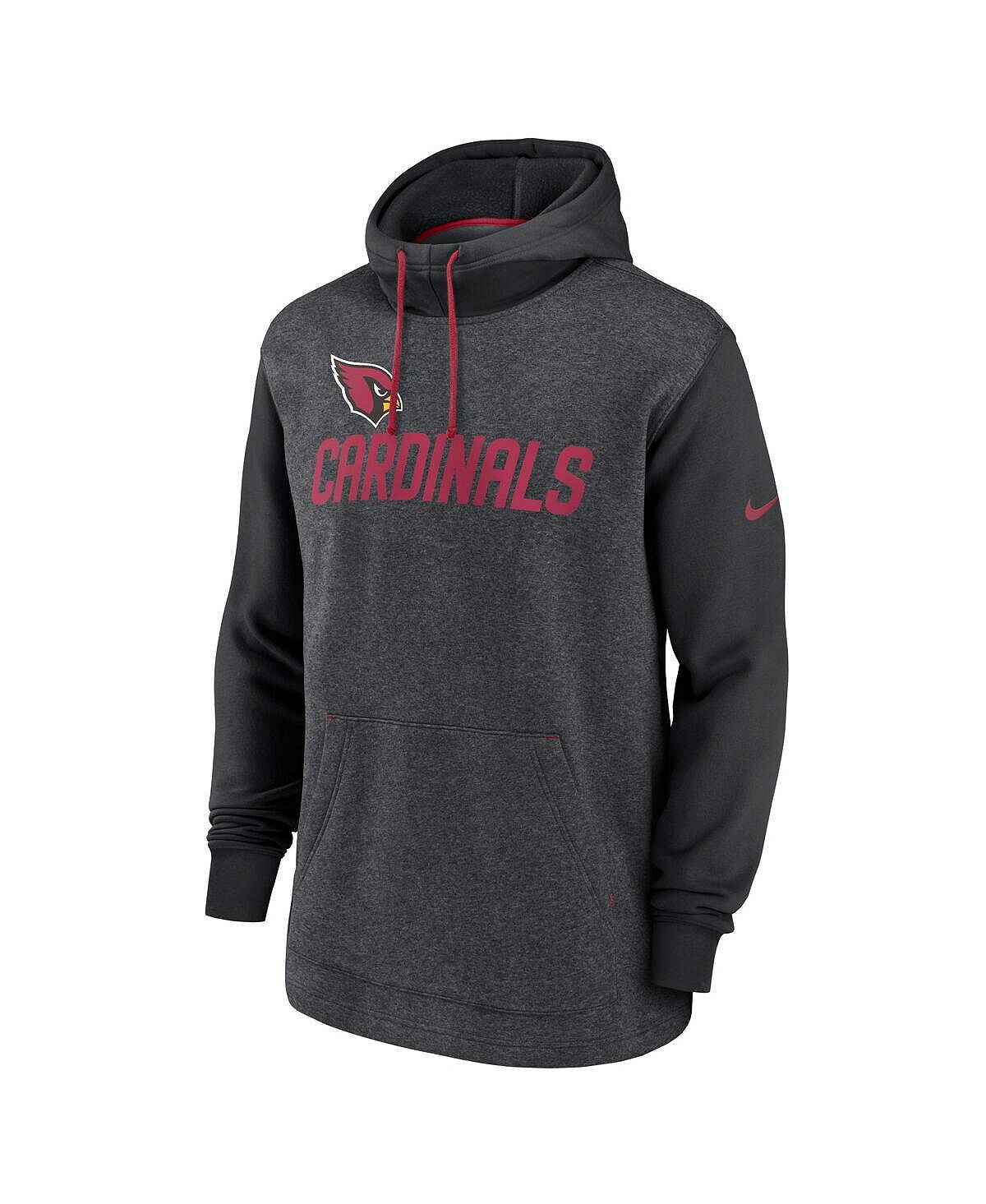 Мужская темно-серая толстовка с капюшоном Arizona Cardinals Surrey Legacy Nike — фото 3