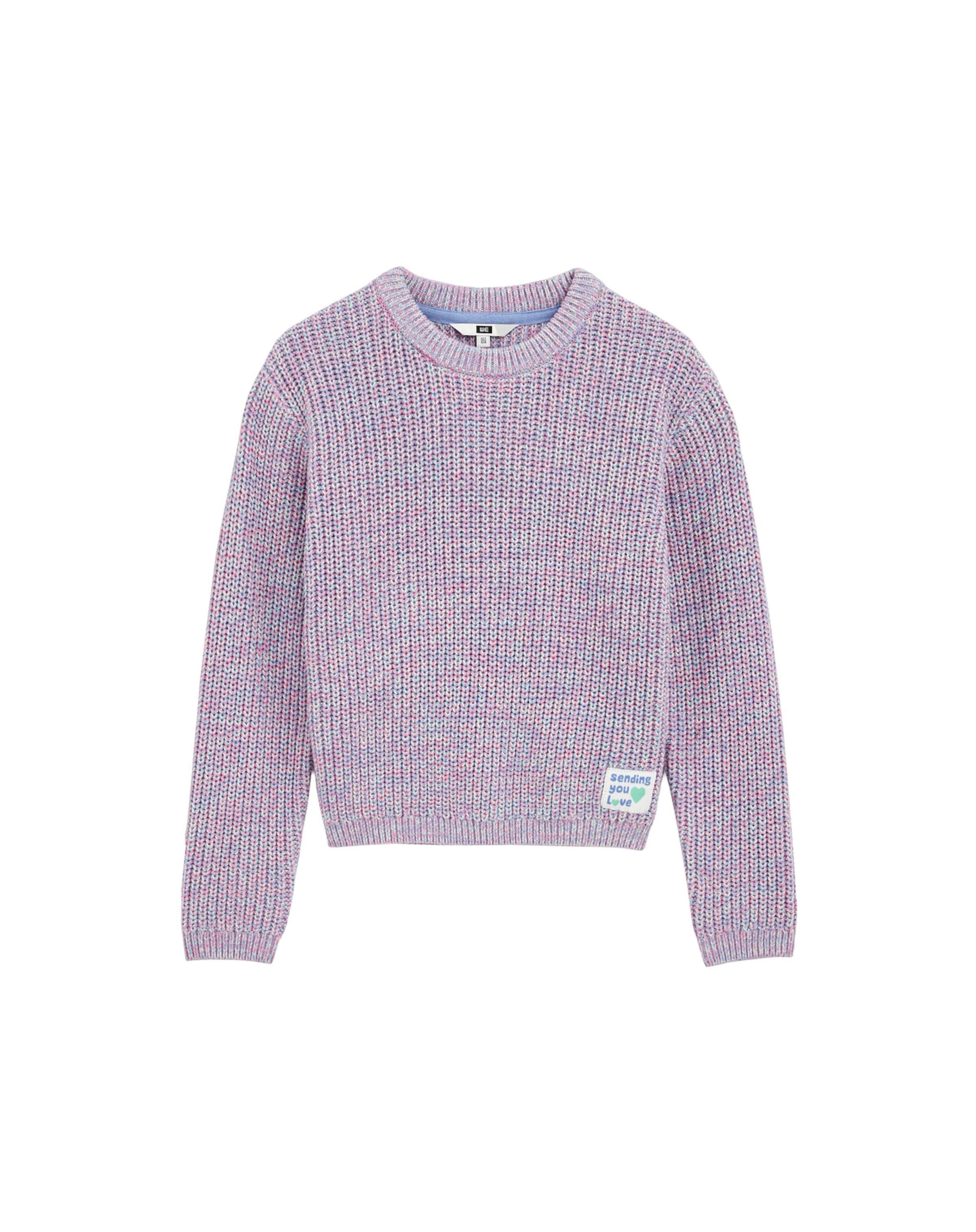 

WE Fashion Свитер в пастельно-фиолетовом цвете