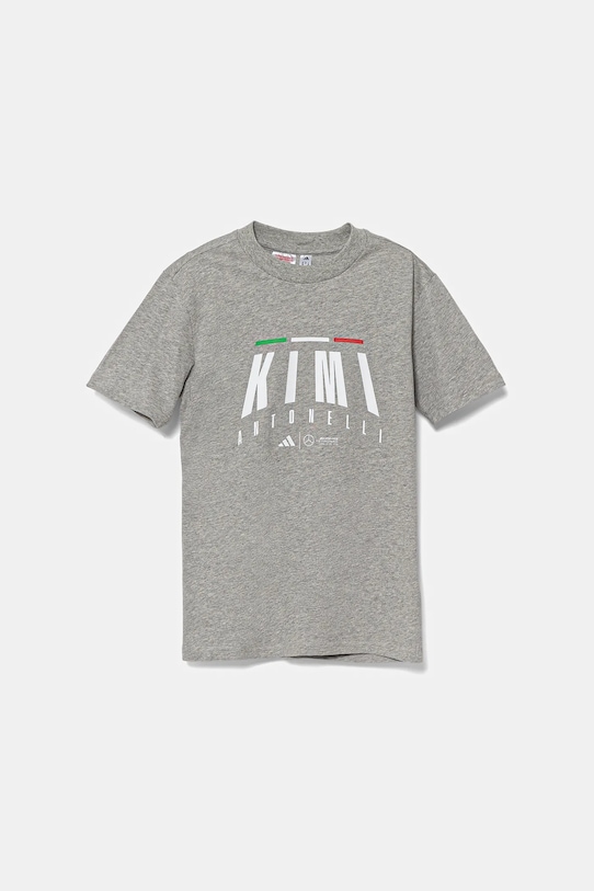 

Детская хлопковая футболка MERCEDES Adidas Performance, серый