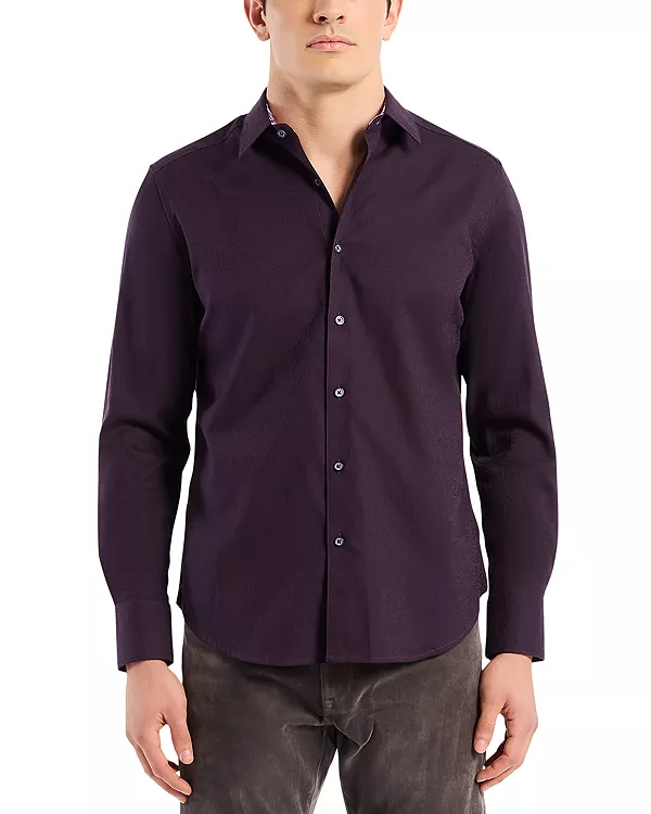 

Рубашка с длинным рукавом Odyssey из тканого материала Robert Graham, фиолетовый