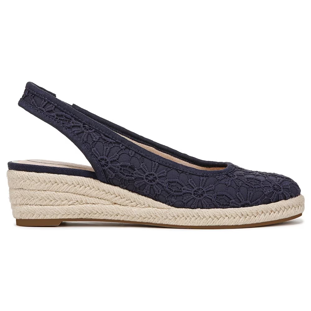 Туфли на танкетке Kayden espadrille wedge Lifestride, lux navy fabric — фото 2