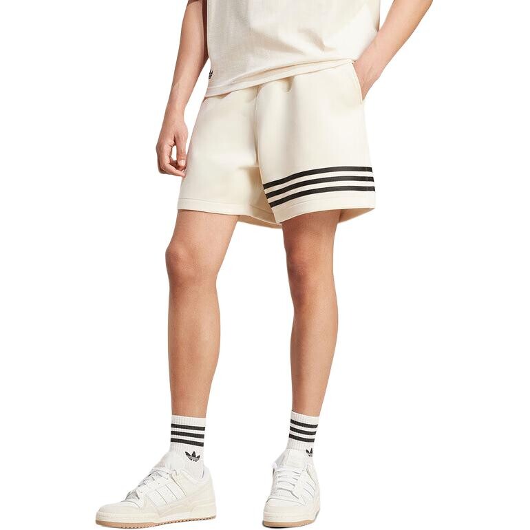 Повседневные шорты мужские Off White Adidas, кремовый — фото 2