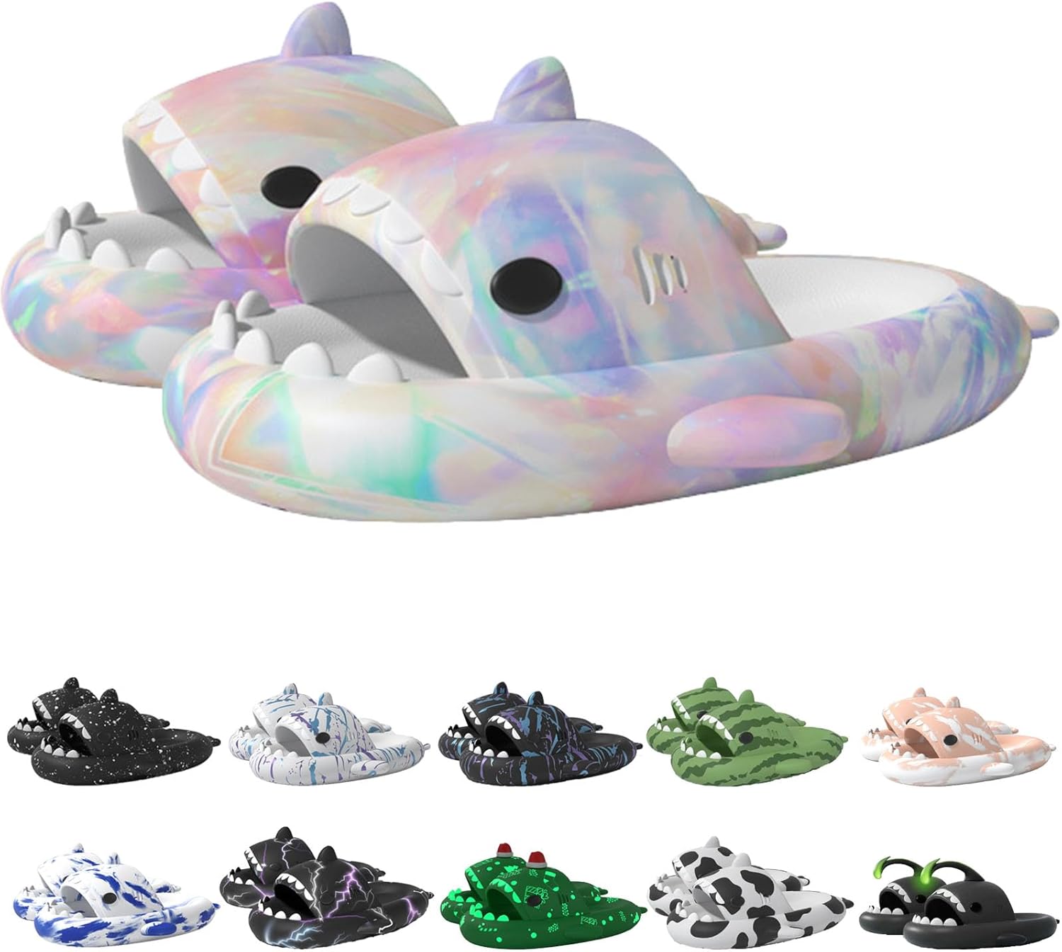

Оригинальные шлепанцы Sharklas Polares, оригинальные Sharklas, шлепанцы Sharky, шлепанцы с изображением акулы, сандалии Shark Slides для женщин и мужчин Jfxgjuv, Colorful 9.5-10 Women/7.5-8 Men