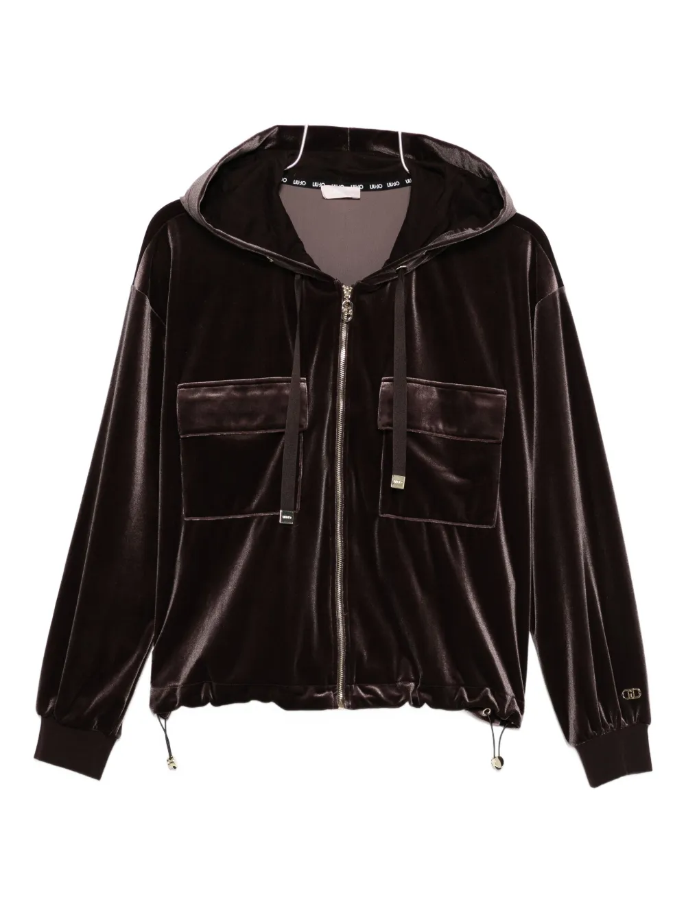 

Вельветовая толстовка на молнии LIU JO, коричневый