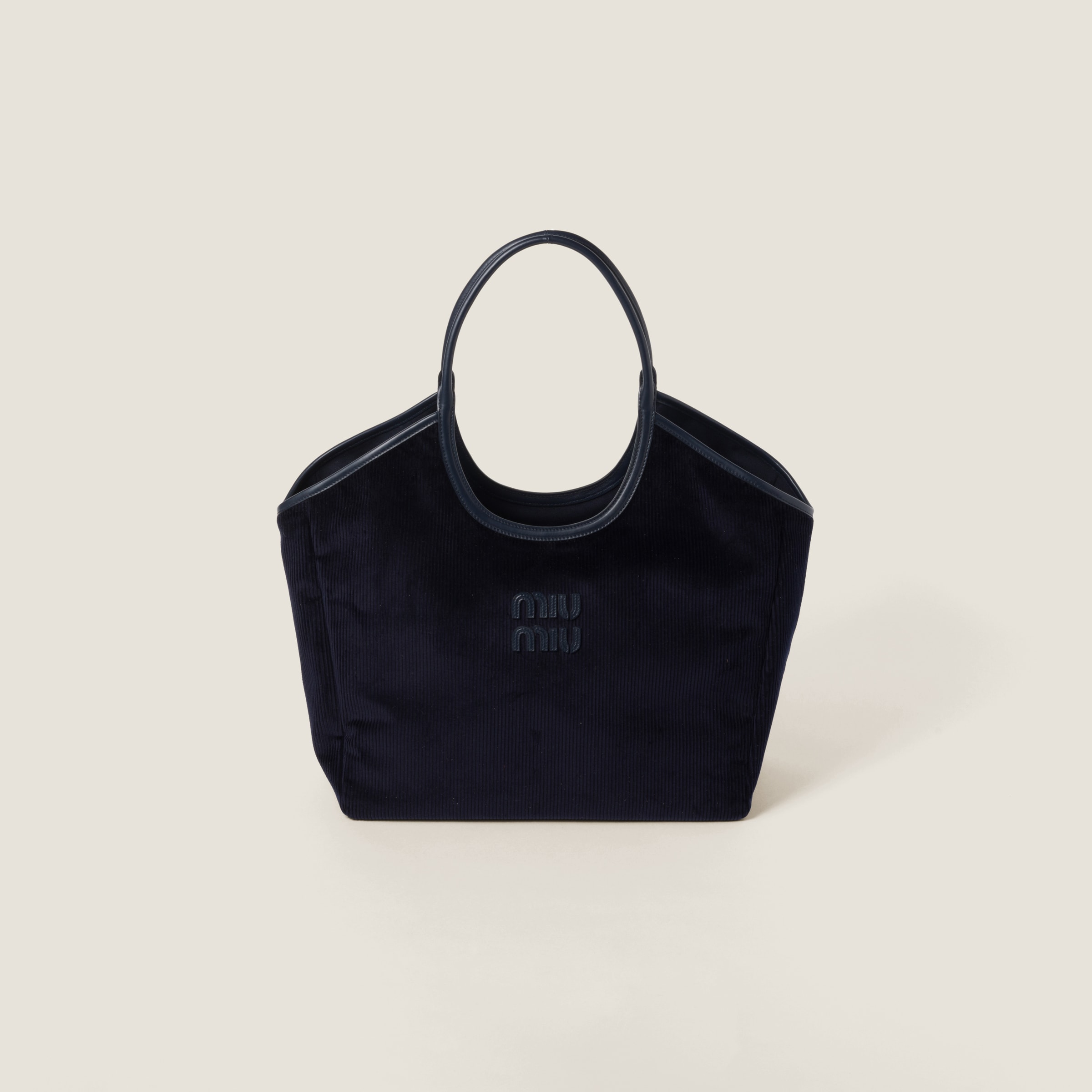 

Шоппер IVY из вельвета MIU MIU, синий