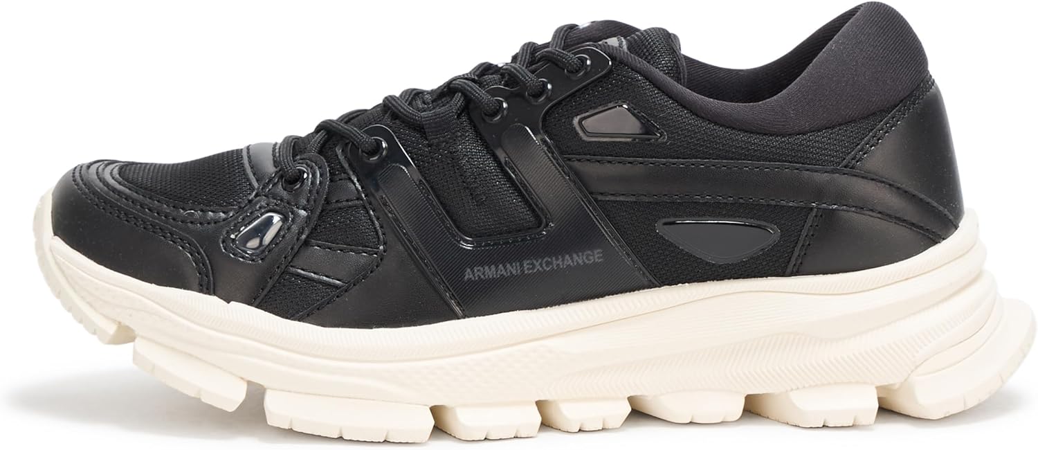Мужские массивные кроссовки Armani Exchange Crash, черный — фото 2
