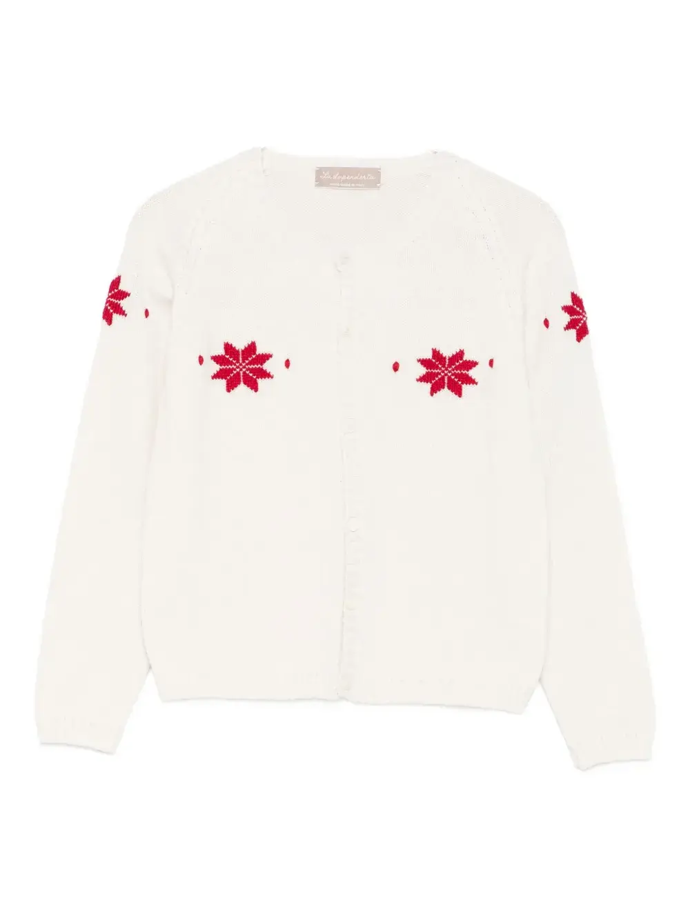 

Кардиган с круглым вырезом La Stupenderia, кремовый