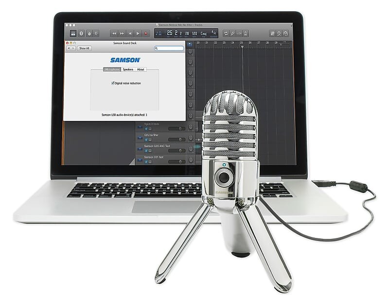 

Конденсаторный микрофон Samson Meteor Mic USB Studio Condenser Mic, Серый, Конденсаторный микрофон Samson Meteor Mic USB Studio Condenser Mic