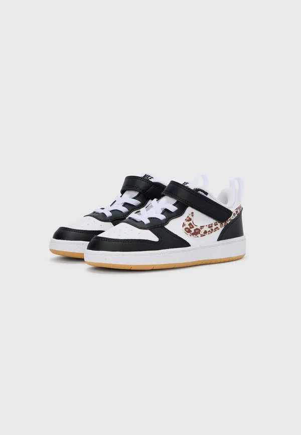 Кроссовки унисекс court borough low Nike Sportswear, Black/White/Gum/Med Brown — фото 2