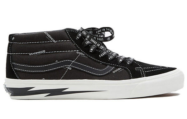 Кроссовки goodhood x vault og sk8-mid lx retro sneakers 'black white' Vans, черный — фото 2