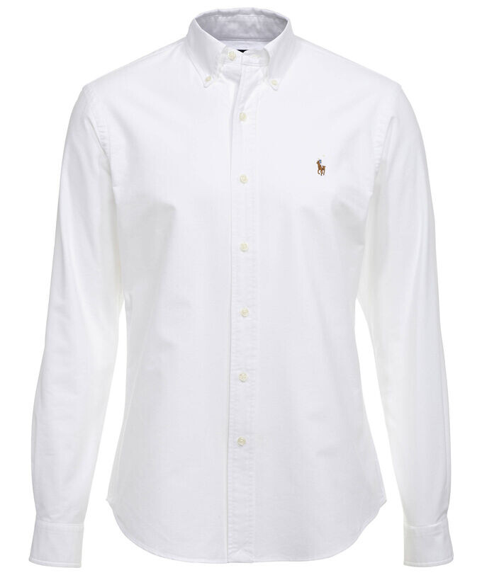 Рубашка "slim fit" с длинным рукавом Polo Ralph Lauren, белый — фото 2