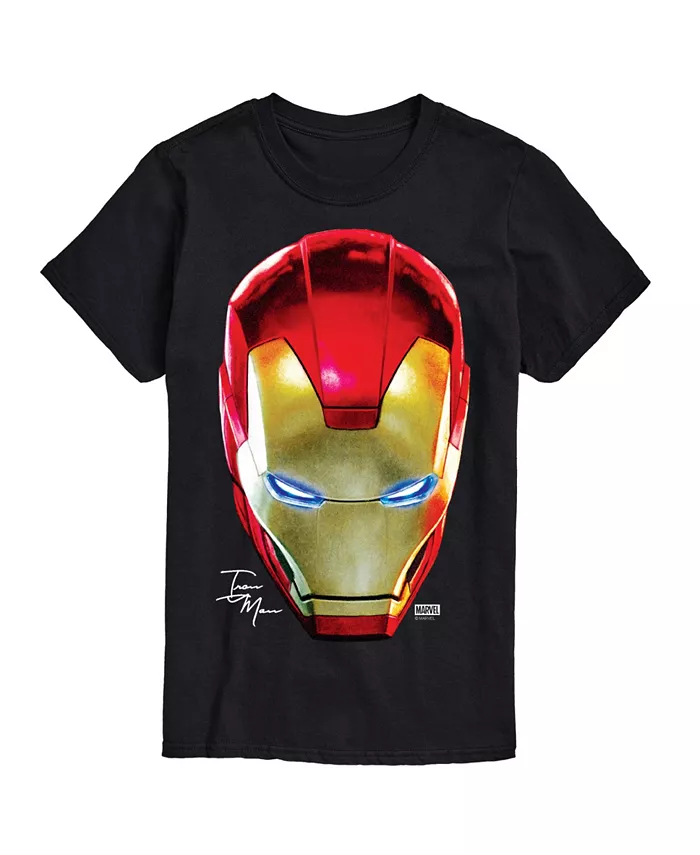 

Мужская футболка с коротким рукавом и принтом Iron Man оверсайз AIRWAVES, черный