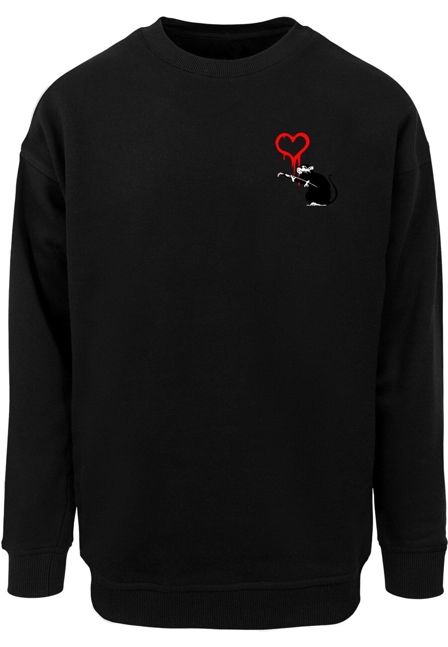 

Толстовка Merchcode Banksy - Love Rat, черный