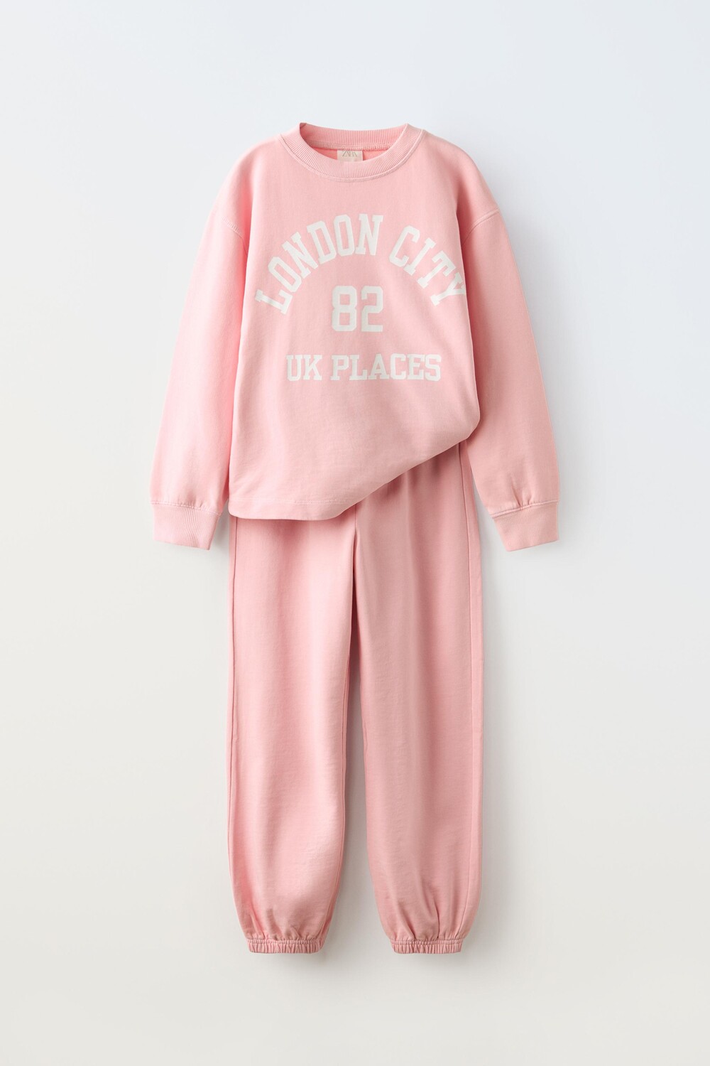 

Слоган, кофта и брюки ZARA, розовый