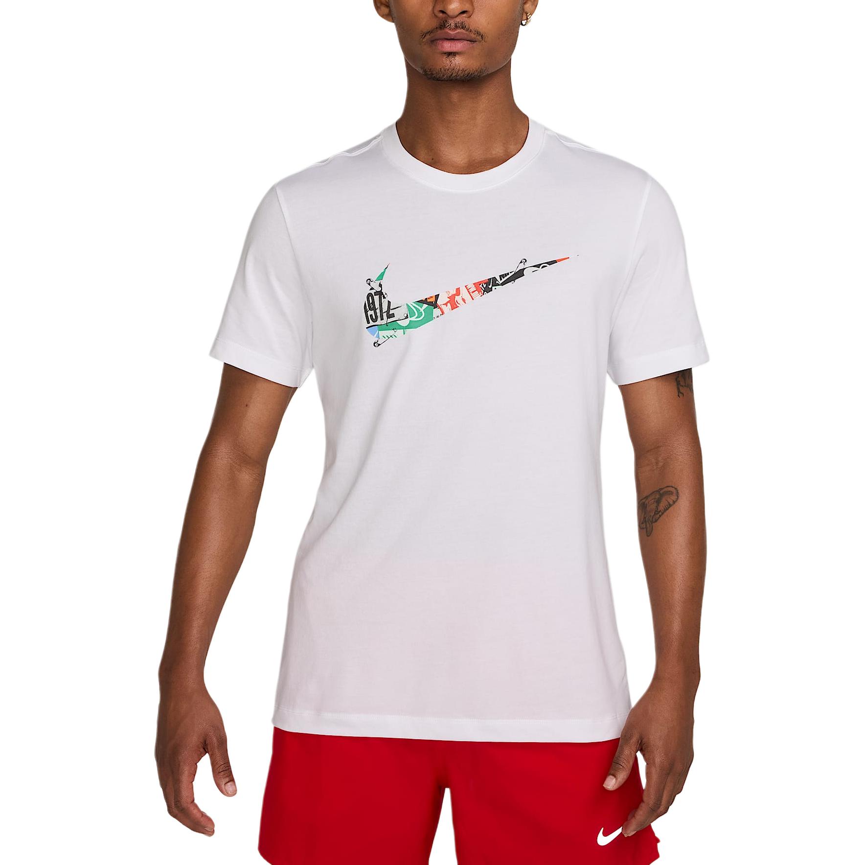 

Мужская футболка для бега dri fit Nike, белый