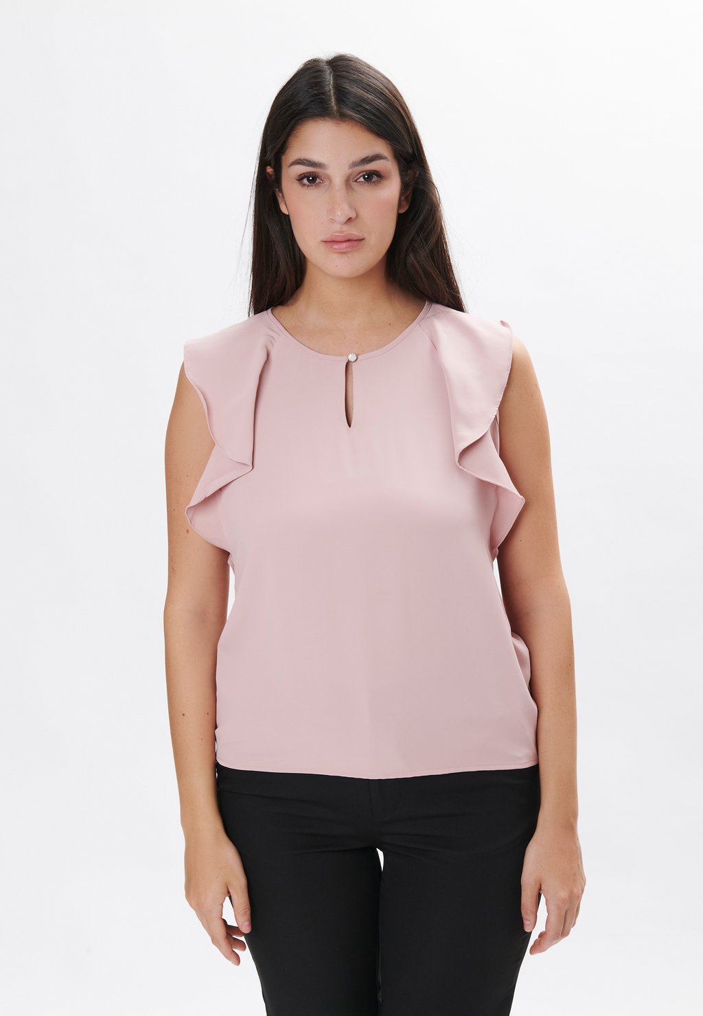

Блуза FRILLED SLEEVE Maison Form'elle, светло-розовый