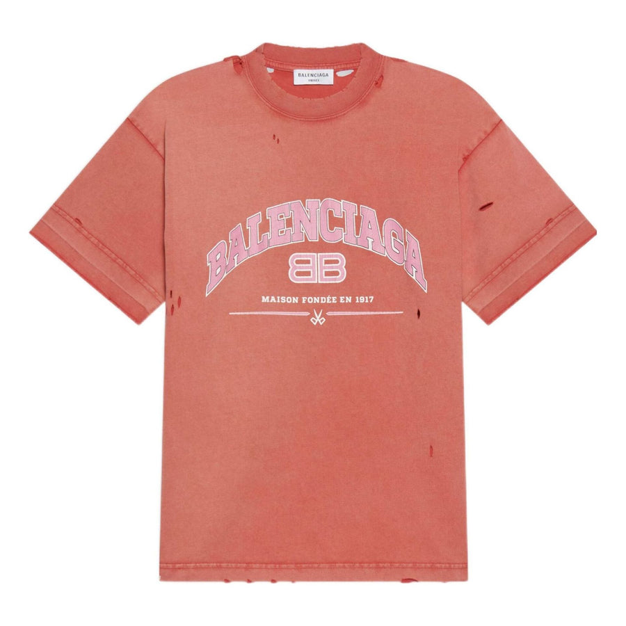

Футболка Balenciaga Maison Balenciaga T-Shirt Medium Fit 'Pink', розовый