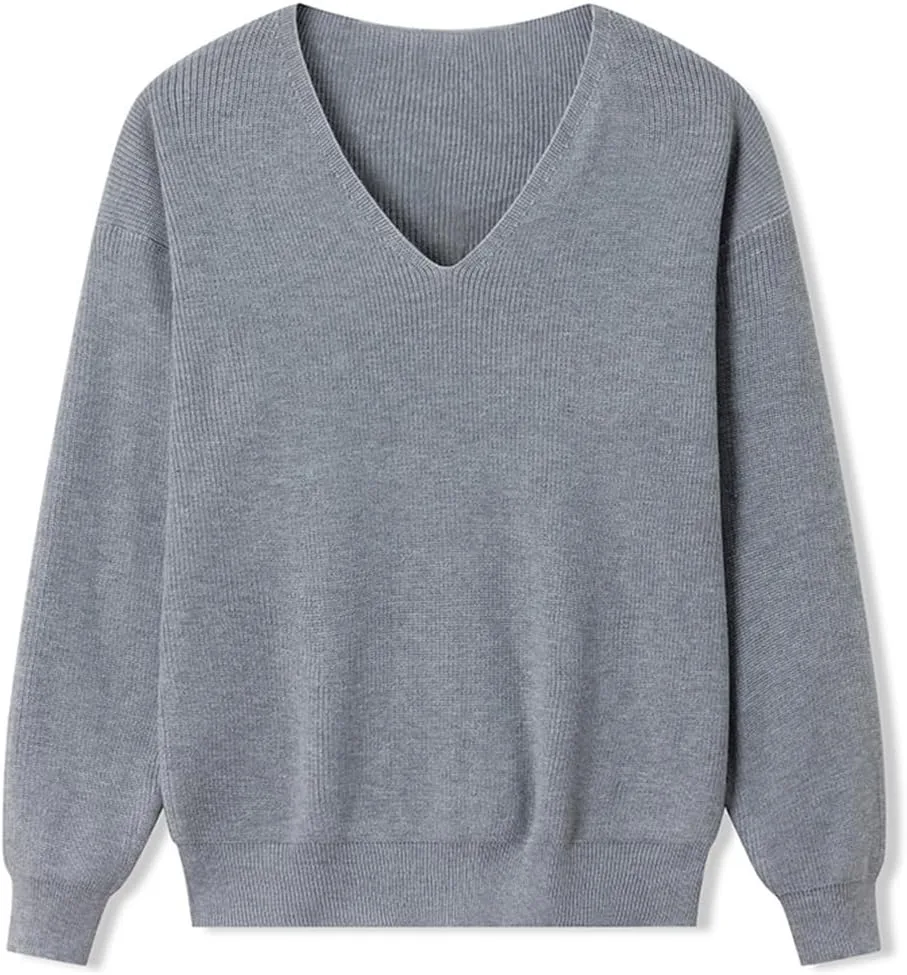 

Мужской тонкий вязаный свитер с V-образным вырезом