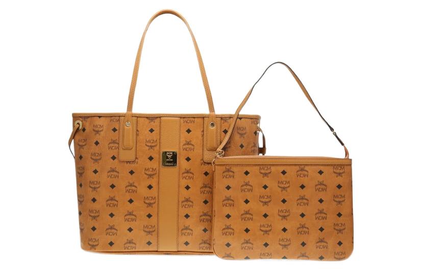 

Реверсивная сумка-шоппер Liz Visetos Medium Cognac MCM